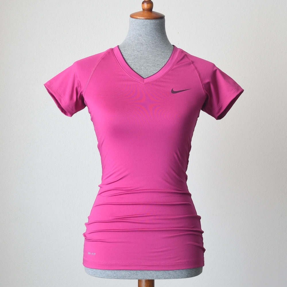 Do Not Purchase! Nike Pro Short-Sleeve Women's V-Neck Shirt - Picture 3 of 6